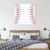 Baseball Seams Sportstil Baseball Thema Leinwanddruck (Insitu (Schlafzimmer))