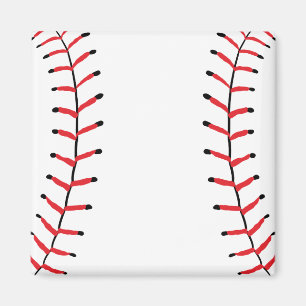 Baseball Seams Sportstil Baseball Thema Magnet