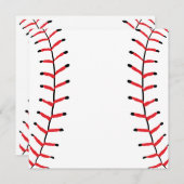 Baseball Seams Sportstil Baseball Thema Mitteilungskarte (Vorne/Hinten)