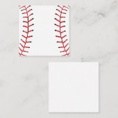 Baseball Seams Sportstil Baseball Thema Mitteilungskarte (Vorne/Hinten)