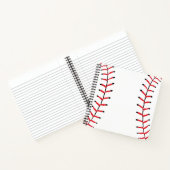 Baseball Seams Sportstil Baseball Thema Notizblock (Innenseite)
