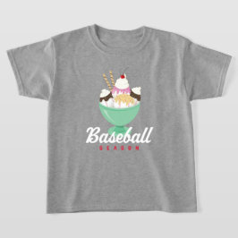 Baseball Season Ice Cream Sundae T - Shirt