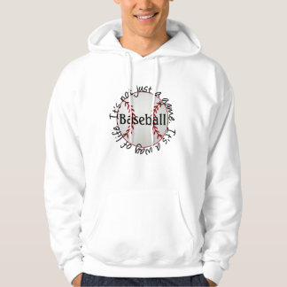 Baseball-sein nicht gerade ein Spiel Hoodie