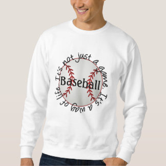 Baseball-sein nicht gerade ein Spiel Sweatshirt