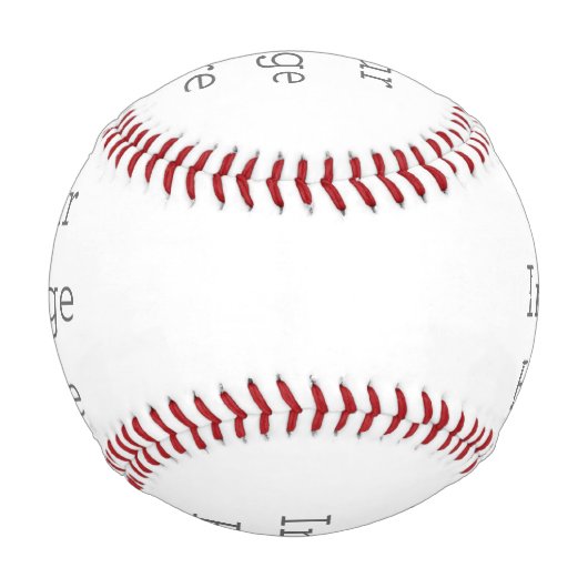 Personalisiere Baseball (Rückseite)