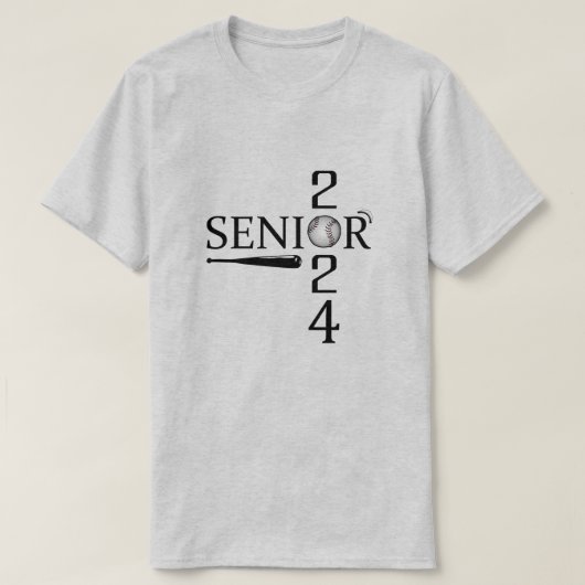 Baseball Senior 2024 T-Shirt (Design vorne)