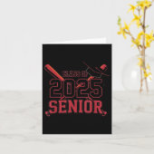 Baseball Senior 2025 Abschluss Cl Karte (Gelbe Blume)