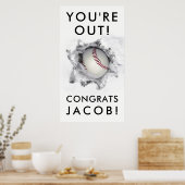 Baseball Senior Abschluss Poster (Küche)