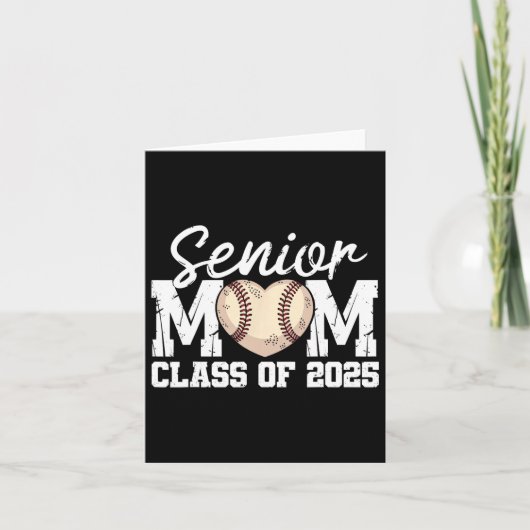 Baseball Senior Mama Cl of 2025 Graduate Senior Ma Karte (Vorderseite)