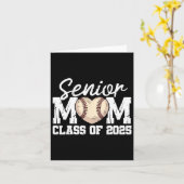 Baseball Senior Mama Cl of 2025 Graduate Senior Ma Karte (Gelbe Blume)