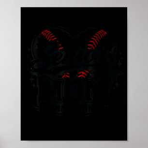 Baseball Senior Mom 2026 das letzte Inning glückli Poster