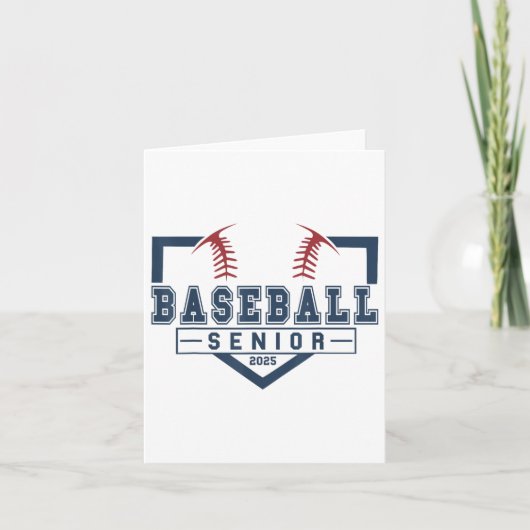 Baseball Senior Night Baseball Senior 2025 Graduat Karte (Vorderseite)