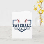 Baseball Senior Night Baseball Senior 2025 Graduat Karte (Gelbe Blume)