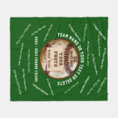 Baseball Senior Night Geschenk Ideen mit Foto, Nam Fleecedecke (Vorderseite (Horizontal))