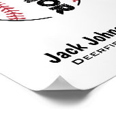 Baseball Senior Night Poster für Signaturen (Ecke)