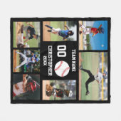 Baseball Senior Night Sports Keepsake Fleecedecke (Vorderseite (Horizontal))