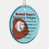 Baseball-Serenity-Gebet Keramik Ornament (Rechts)