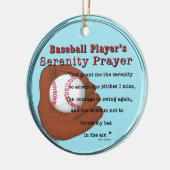 Baseball-Serenity-Gebet Keramik Ornament (Links)