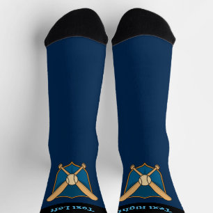 Baseball Shield Socken