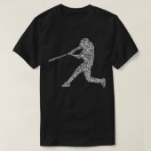 Baseball-Shirt-Cloud-Typografie für Shirt-Pre T-Shirt (Design vorne)