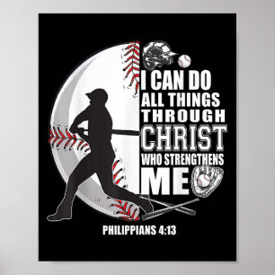 Baseball-Shirt Kinder Jesus Girl Christ Boy Bible Poster