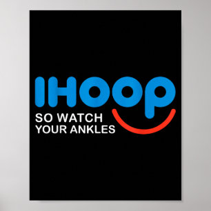 Baseball-Shirt Männer Frauen Kinder Cool Ihoop Poster