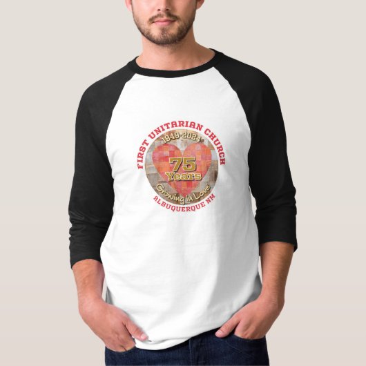 Baseball-Shirt zum 75. Jahrestag T-Shirt (Vorderseite)