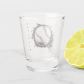 Baseball Shot Glass Schnapsglas (Rückseite)