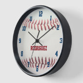 Baseball sieht Personalisierte Wall-Uhr aus Wanduhr (Winkel)