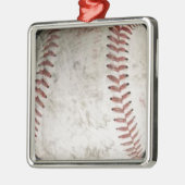 Baseball Silbernes Ornament (Links)