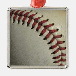 Baseball Silbernes Ornament