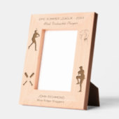 Baseball-Silhouette für den wertvollsten Player-Aw Geätzte Rahmen (Links)