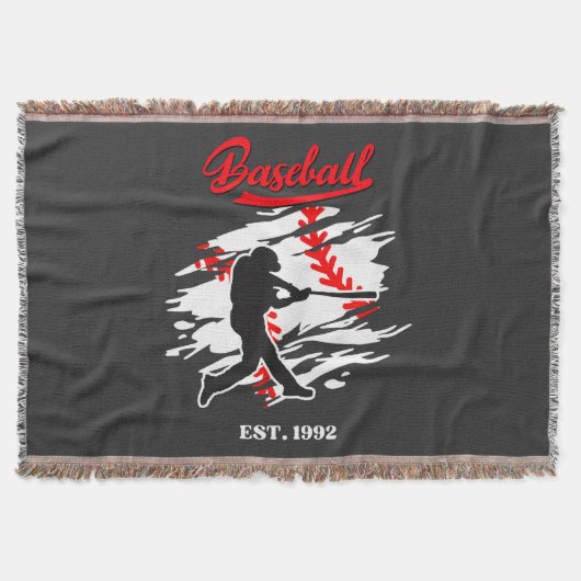 Baseball-Silhouette-Grafikdesign – ERSTELLT 1992 Decke (Vorderseite)