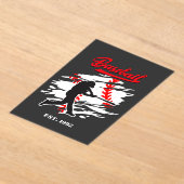 Baseball Silhouette Graphic Design – EST. 1992 Acryleinladungen (Ablage )