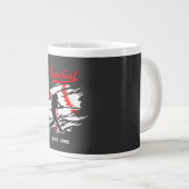 Baseball Silhouette Graphic Design – EST. 1992 Jumbo-Tasse (Vorderseite Rechts)