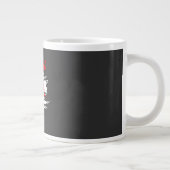 Baseball Silhouette Graphic Design – EST. 1992 Jumbo-Tasse (Rechts)