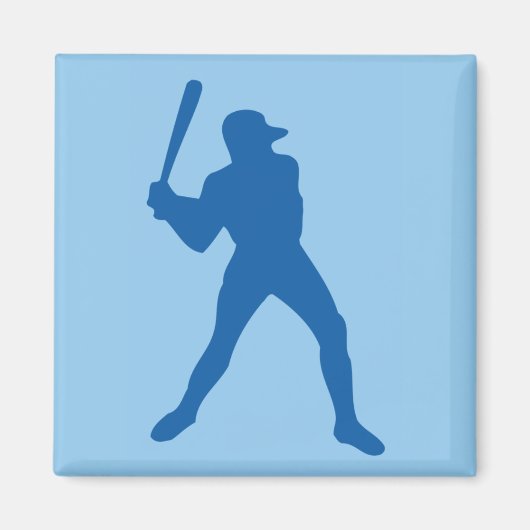 Baseball-Silhouette Magnet (Vorne)