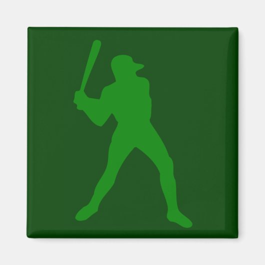 Baseball-Silhouette Magnet (Vorne)