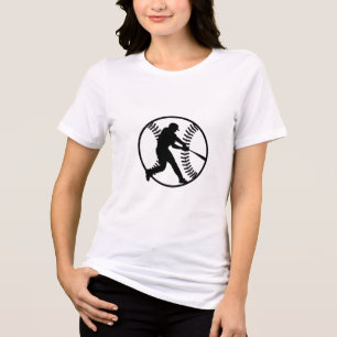 Baseball-Silhouette Tri-Blend Shirt