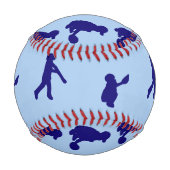 Baseball-Silhouetten Baseball (Rückseite)