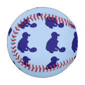 Baseball-Silhouetten Baseball (Vorderseite Links)