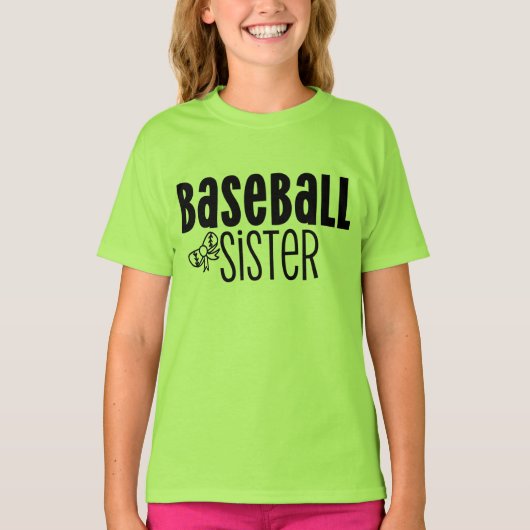 Baseball Sister T-Shirt (Vorderseite)