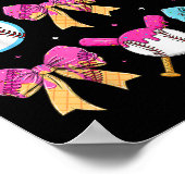 Baseball Sister Tropfen Bow Ice Tropfen Ristorante Poster (Ecke)