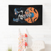 Baseball Skeleton Halloween Baseball Halloween Banner (Insitu)