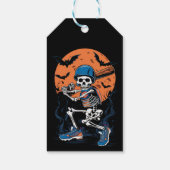 Baseball Skeleton Halloween Baseball Halloween Geschenkanhänger (Rückseite)