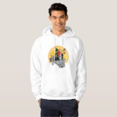 Baseball Skeleton Halloween Baseball Halloween Hoodie (Vorne ganz)