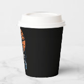 Baseball Skeleton Halloween Baseball Halloween Pappbecher (Links)