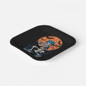 Baseball Skeleton Halloween Baseball Halloween Pappteller (Gewinkelt)