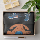 Baseball Skeleton Halloween Baseball Halloween Seidenpapier (Geschenk)