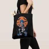 Baseball Skeleton Halloween Baseball Halloween Tasche (Von Nahem)